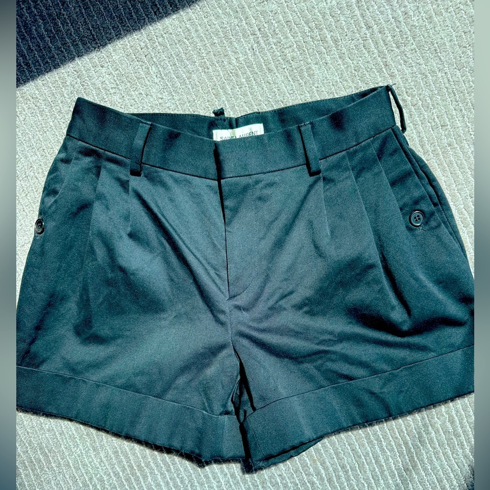 Saint Laurent Black Bermudas Minimalist Shorts - Picture 3 of 9